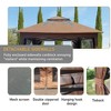 11x11ft Pop Up Gazebo Tent with Removable Mosquito Netting 4 Sandbags 2-Tier Soft Top Event Tent,Outdoor Canopy Shelter Easy Setup - 4 of 4