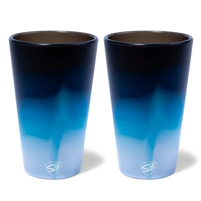 Silipint: Silicone Pint Glasses: 2 pk - Moon Beam