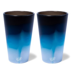 Silipint: Silicone Pint Glasses: 2 pk - Moon Beam - 1 of 4