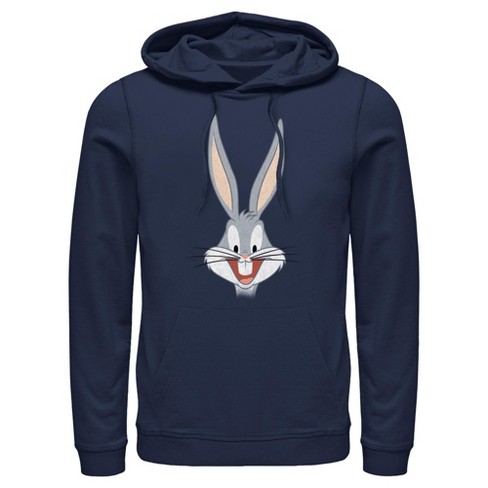 Men's Looney Tunes Happy Bunny Pull Over Hoodie - image 1 of 4