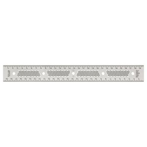 JessEm 07415 Stainless Steel 300mm Precision Ruler with Patented Flex Grip and Fade-Resistant Markings - 1 of 1