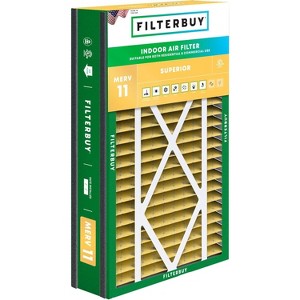 Filterbuy 16x25x3 Air Filter (1-Pack), Pleated MERV 11 Allergen Defense Replacement HVAC AC Furnace Filters for Trion  Bear, Lennox X0581, & More - 1 of 4