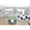 AuldHome Design 12x20 Throw Pillow Covers, Beauty and Beast Themed; Lumbar Style Pillow Covers (12 x 20 Inches) - 3 of 4