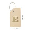 Unique Bargains Luggage Tag Khaki 1 Pc - 2 of 4