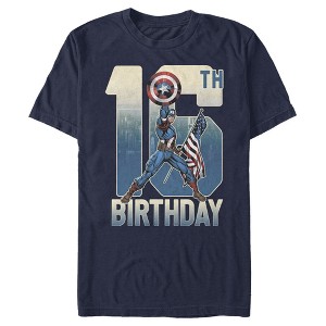 Men's Marvel Captain America 16th Birthday T-Shirt - 1 of 4
