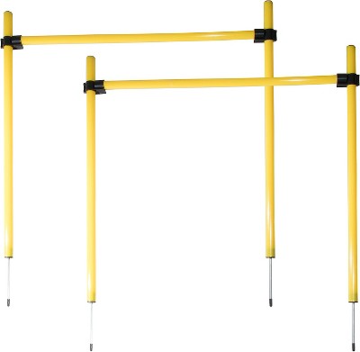Pet Life Jumping Hurdle Collapsible Agility Dog Trainer Kit Yellow