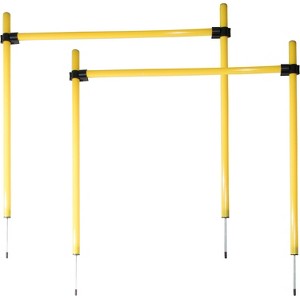 Pet Life Jumping Hurdle Collapsible Agility Dog Trainer Kit Yellow - 1 of 3