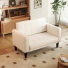 Kayamas 70" Small Loveseat Sofa Small Couch for Living Room, Comfy Love Seat with Removable Washable Cover and Solid Wood Frame - 4 of 4
