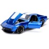 1969 Chevrolet Corvette Stingray ZL-21 Blue with White Stripe "Bigtime Muscle" 1/24 Diecast Model Car by Jada - 2 of 3