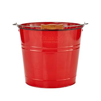 Behrens 2.75gal Cleaning Pail with Wood Handle Red