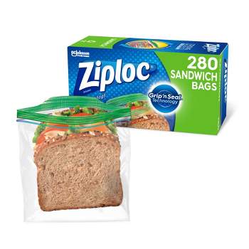 Ziploc Gallon Food Storage Bags, New Stay Open Design with Stand-Up Bottom,  Easy to Fill, 75 Count (Pack of 2)