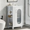 MOEPISY 20 inch Bathroom Vanity with Sink, Bathroom Vanity Cabinet with Two-tier Shelf, Adjustable Shelf - 2 of 4
