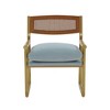 TOV Furniture Harlow Rattan Velvet Chair - 3 of 4