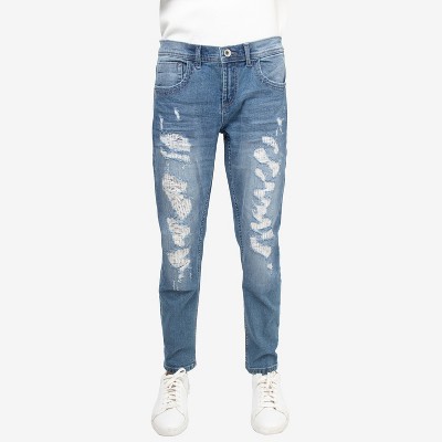 RAW X Boy's Heavy Distressed Jeans