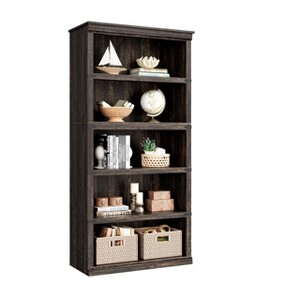 5 Tier Farmhouse Bookcase, 67.4" Tall Book Shelf with Storage, Wooden Bookshelves 5 Shelf Display Shelves - 1 of 4