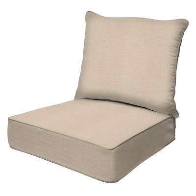 Honeycomb Outdoor Deep Seating Cushion Set - Textured Solid Almond : Target