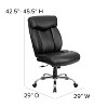Emma and Oliver 400 lb. Big & Tall High Back Full Headrest Ergonomic Office Chair w/ Chrome Base - 4 of 4