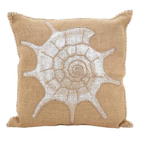 Shell throw clearance pillows