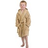 100% Cotton Ultra-Soft Terry Lightweight Kids Unisex Hooded Bathrobe by Blue Nile Mills - 2 of 3