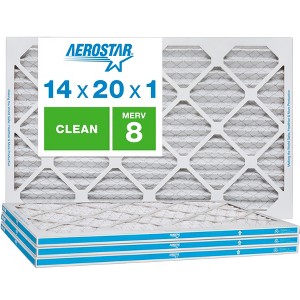 Aerostar AC Furnace Air Filter - Dust - MERV 8 - Box of 4 - 1 of 4