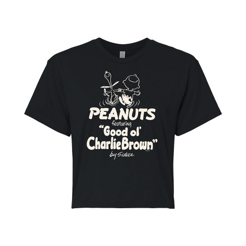 Women's - Peanuts -  Cropped Graphic T-Shirt - image 1 of 4