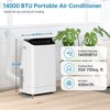 Acekool 14,000BTU ASHRAE Portable Air Conditioner, Powerful AC Unit with Fan & Dehumidifier Mode, Windows Kit Included - 4 of 4