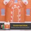 NAYSAYE 7FT Christmas Inflatable Gingerbread House With Santa Claus And Xmas Tree Holiday Decoration, Huge Blow Up Christmas Decor for Indoor, Outdoor - 4 of 4