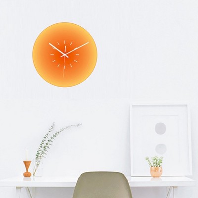 Modern Sunset Wall Clock Silent Non-ticking Battery Operated Decorative Wall Clock For Living Room Decoration