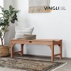 VINGLI Outdoor Bench, All-Weather Patio Bench, Poly Lumber Oversized Park Bench 800 lbs Weight Capacity for Garden Porch Balcony - 2 of 4
