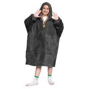 Catalonia Kid Wearable Blanket Hoodie Sweatshirt, Oversized Fleece Girl Soft Hoodie Sweatshirt with Large Front Pocket, Cozy Gift for Teen Boy Girl - 1 of 4