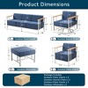 Gymojoy Outdoor Sofa Funiture with Thick Cushion for Garden Yard - 2 of 4
