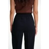 Lafidi Women’s High-Rise Straight Leg Pants – Elastic Waistband Work Trousers with Slash Pockets, Tailored Look - 3 of 4