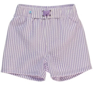RuggedButts Baby UPF50+ Seersucker Swim Trunks - 1 of 4