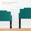 Modway MOD-6355 Adjustable Bed Frame – Twin Size, Teal Fabric Upholstery - 3 of 4