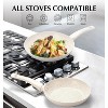 KOCH SYSTEME CS Nonstick Frying Pan, White, Ergonomic Bakelite Handle, Ultra Non-toxic Marble Coating, 10inch - 4 of 4