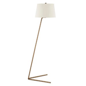 Hudson and Canal Tilted Floor Lamp with Fabric Shade - 1 of 4