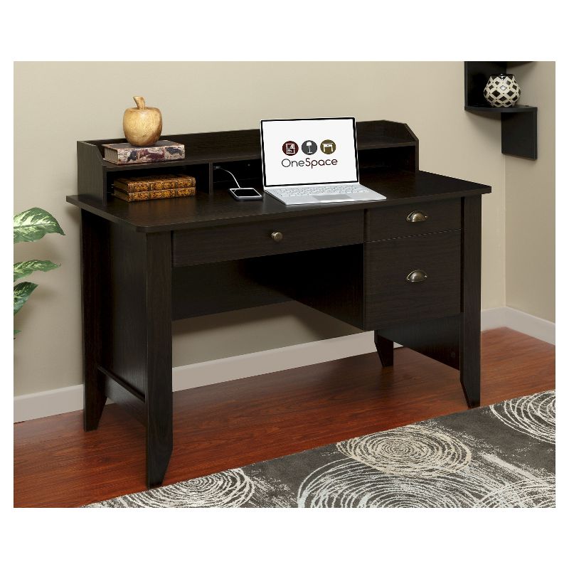 Executive Desk with Hutch USB And Charger Hub - OneSpace, 5 of 8