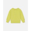 Deux par Deux Boy Pullover Graphic Sweatshirt Lime Green - 4 of 4