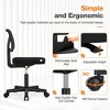 Grungis Office Chair with Thick Foam Cushion,Mesh Armless Desk Chair Low-Back Computer Chair for Adult,Student - 3 of 4