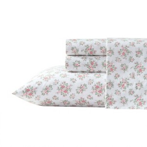Laura Ashley Sheet Set Leanna Rose Pink - 1 of 4
