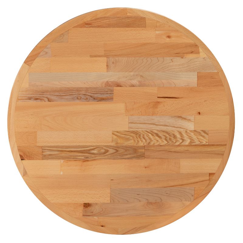 Flash Furniture Round Butcher Block Style Table Top, 6 of 10