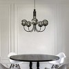 ALOADECOR Modern Glam Glass Globe Bubble Chandelier Sputnik  Hand Blown Glass Pendant Light For Living Room - 4 of 4