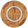 vidaXL Rotating Table Disk Solid Teak Wood - 2 of 4