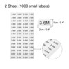 Unique Bargains Self-Adhesive Kids Clothing Size Sticker Labels 2 Sheets - 2 of 3