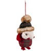Northlight Plush Baby Owl in Plaid Christmas Ornament - 7" - 3 of 4