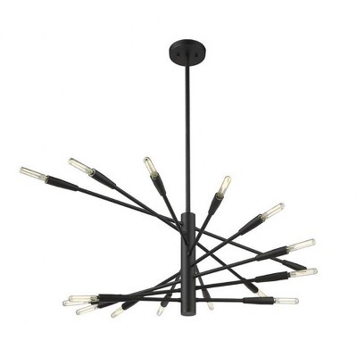Ascension Matte Black 16-Light Adjustable Arm Chandelier