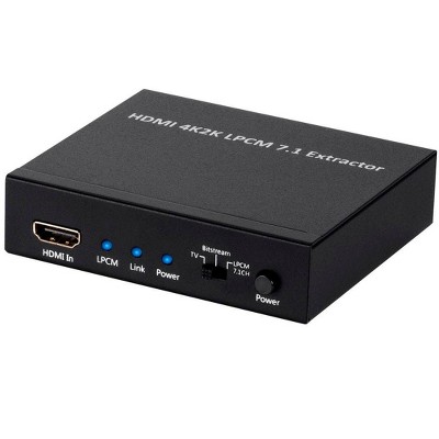 Monoprice Blackbird 4K Series 7.1 HDMI Audio Extractor | 10.2Gbps, 4K (3840x2160p) and 3D video
