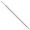 Chisel Stainless Steel Polished Round Cubic Zirconia Link 7" Bracelet with 1" Extension - 3 of 4