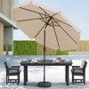 Limited Time Offer!! Hyleory 9ft Adjustable Octagonal Patio Umbrella - Ultimate Shade Solution - 3 of 4