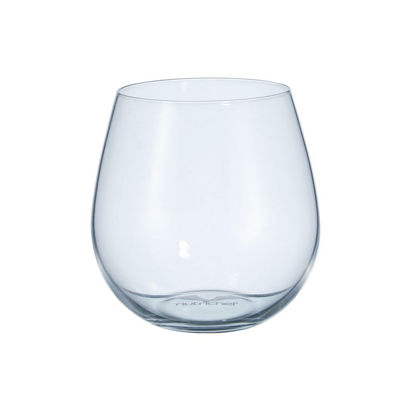 NutriChef 8 Pcs. of Crystal-Clear Stemless Wine Glasses - Ultra Clear and Thin, Elegant Clear Wine Glasses, Hand Blown, 1 of 8